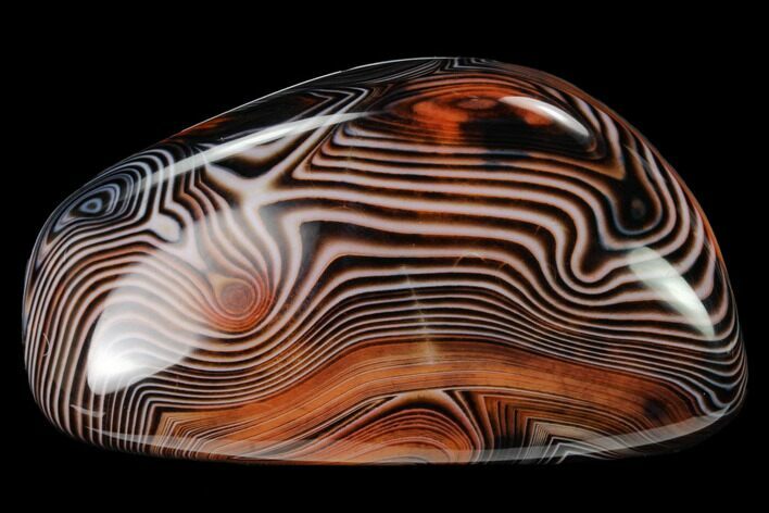 Polished, Banded Carnelian Agate - Madagascar #145943